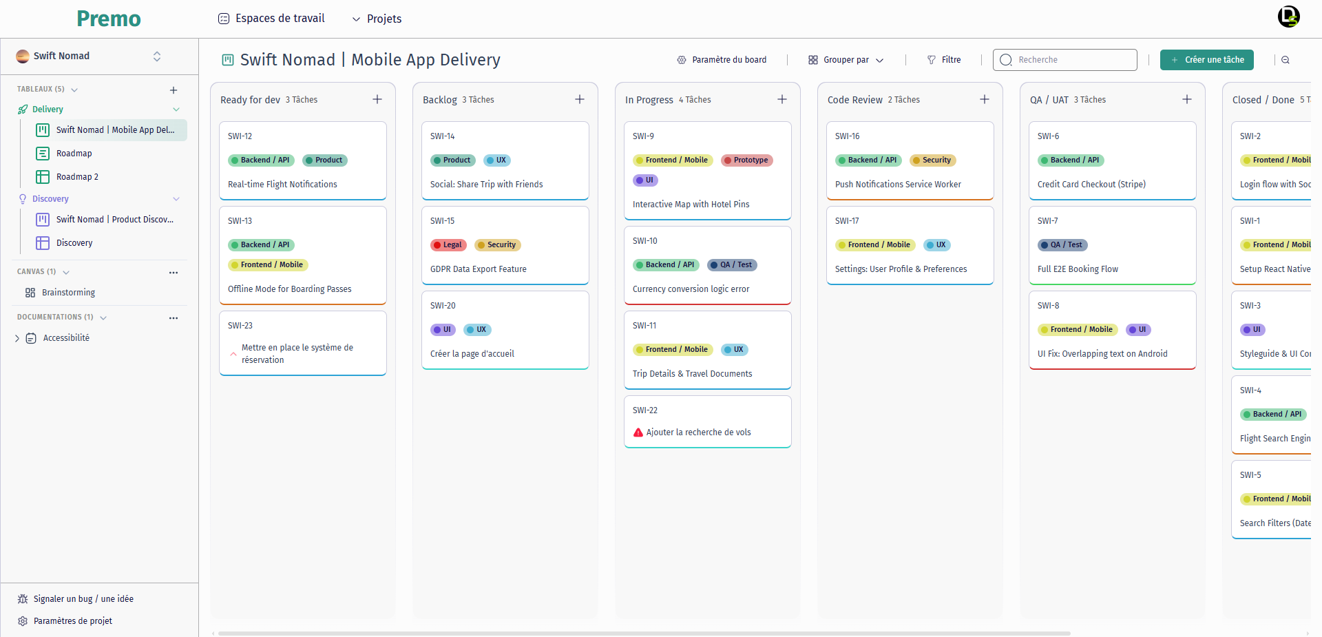Premo - Kanban